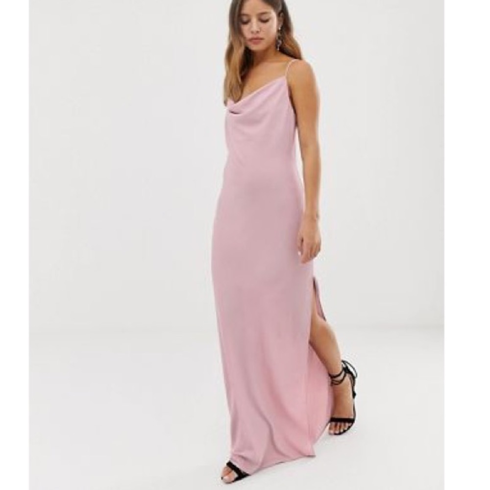 New look NWT maxi dress with cowl neck in lilac size 2
